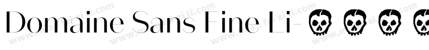 Domaine Sans Fine Li字体转换